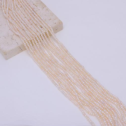 Krumpir Kulturan Slatkovodni Pearl perle, možete DIY, bijel, aboutuff1a4-5mm, Prodano Per Približno 35 cm Strand