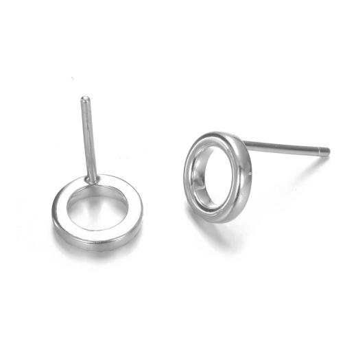 Stainless Steel Stud Øreringe, 316L Stainless Steel, forgyldt, for kvinde, flere farver til valg, Solgt af par