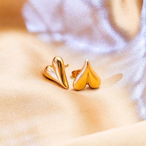 Stainless Steel Stud Earrings 304 Stainless Steel plated for woman Sold By Pair