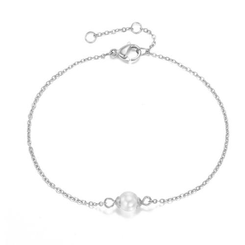 Edelstahl Schmuck Armband, 316 L Edelstahl, mit Muschelkern, plattiert, für Frau, keine, verkauft von PC