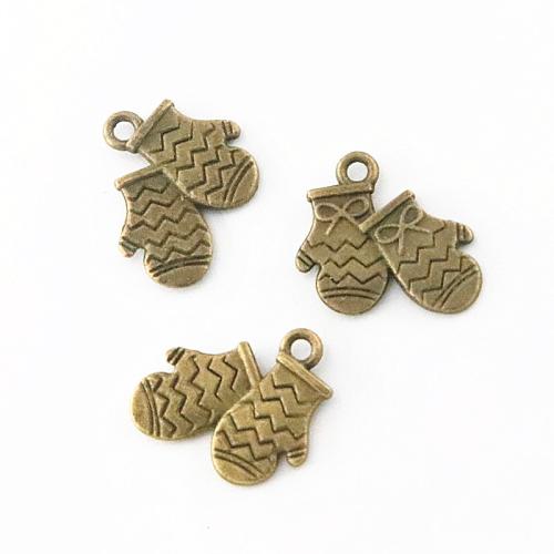 Zinc Alloy Pendants Glove plated DIY Sold By Bag