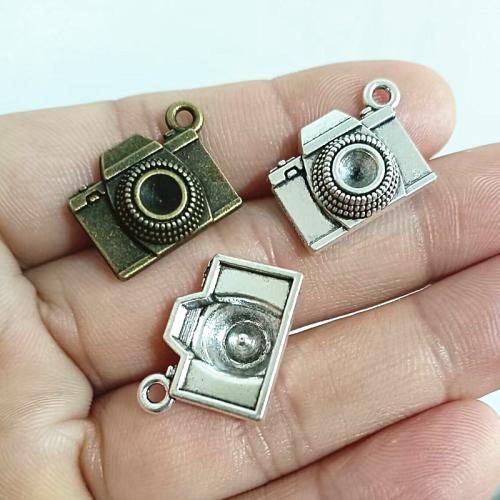 Zinc Alloy Pendants Camera plated DIY Sold By Bag