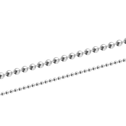 Catene d'argento Sterling, 925 sterline d'argento, Laser & DIY, argento, 2.50mm, Venduto da m