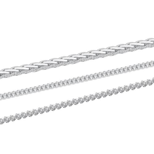 925 Sterling Silver Chains DIY silver color Sold By m