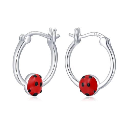 925 Sterling Silver Lever Back Earring fashion jewelry & for woman & epoxy gel Sold By Pair