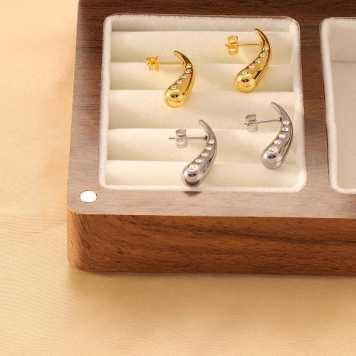 Stainless Steel Stud Earrings 316 Stainless Steel fashion jewelry & for woman Sold By Pair