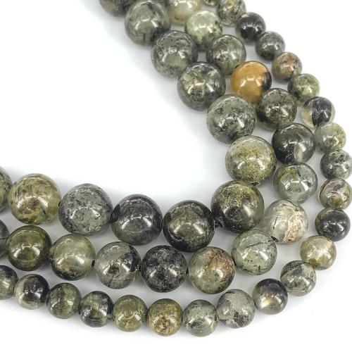 Gemstone šperky Korálky, Prehnite, DIY & různé velikosti pro výběr, smíšené barvy, Prodáno za Cca 38 cm Strand