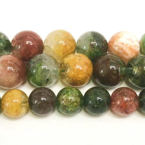 Natural Quartz Jewelry Beads Phantom Quartz Round polished DIY multi-colored Sold Per Approx 38 cm Strand