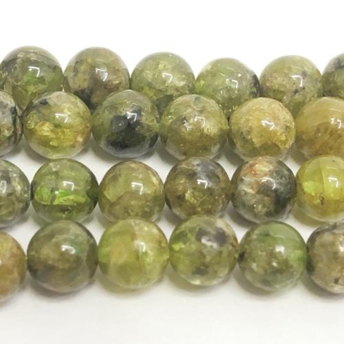 Gemstone Jewelry Beads Peridot Stone Round polished DIY green Sold Per Approx 38 cm Strand