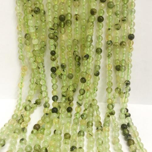 Perline gioielli gemme, prehnite, Cerchio, lucido, DIY & formato differente per scelta, verde, Venduto per Appross. 38 cm filo