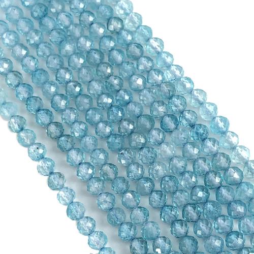 Gemstone Jewelry Beads Topaze DIY & faceted blue Sold Per Approx 38 cm Strand