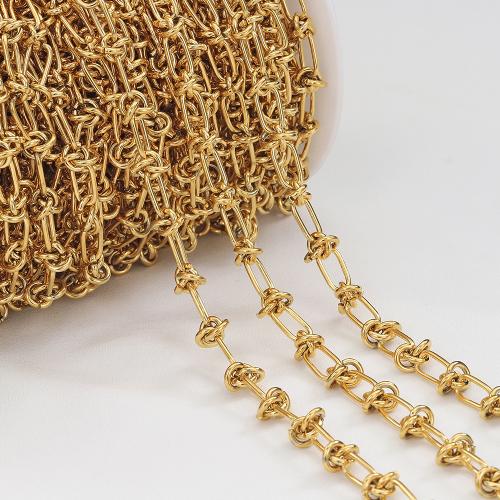 Rozsdamentes acélból készült ékszerek Chain, 304 rozsdamentes acél, DIY, több színt a választás, 10x6mm, 1m/Bag, Által értékesített Bag