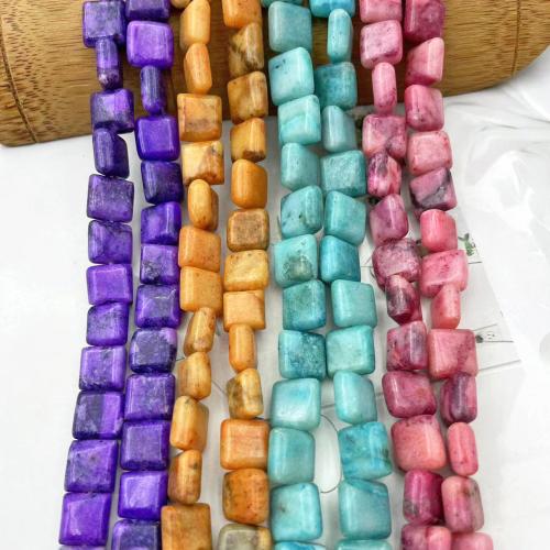 Gemstone Jewelry Beads Quartz Square DIY 10mm Sold By Strand