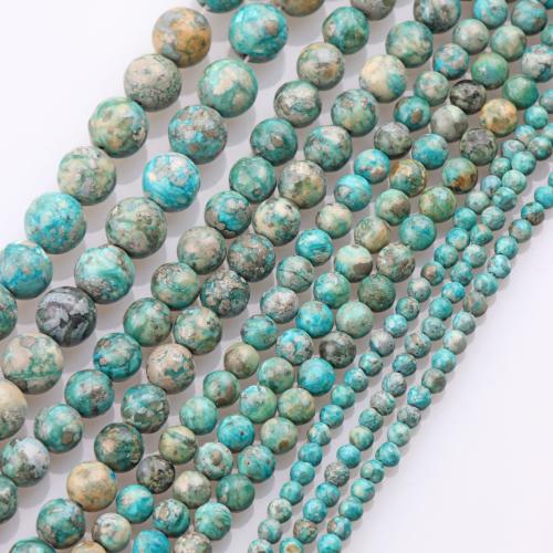 Turquoise Beads Round DIY Sold By Strand