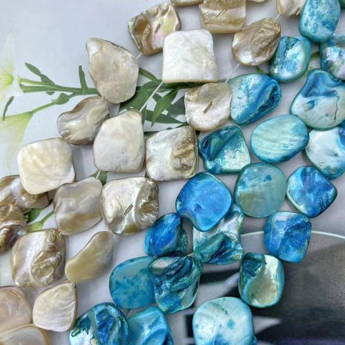 Natuurlijke zoetwaterschelp kralen, Freshwater Shell, Onregelmatige, DIY, meer kleuren voor de keuze, 15x25mm, 15pC's/Strand, Verkocht door Strand