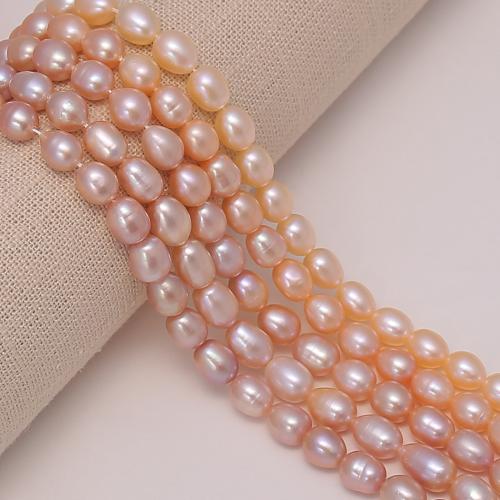 Cultured Rice Freshwater Pearl Beads DIY white mm Sold Per 34 cm Strand