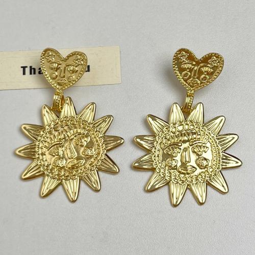 Lo zinco in lega Stud Earring, lega in zinco, Fiore, placcato, gioielli di moda & per la donna, nessuno, 75x51mm, Venduto da coppia