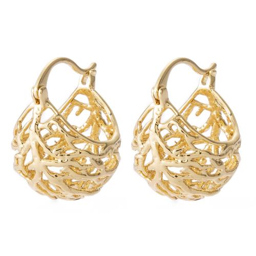 Brass Leverback Earring plated for woman 20mm Sold By Pair