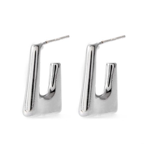 Brass Stud Earring plated for woman 18mm Sold By Pair