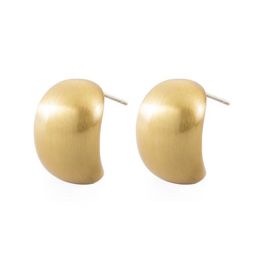 Brass Stud Earring plated for woman 13mm Sold By Pair