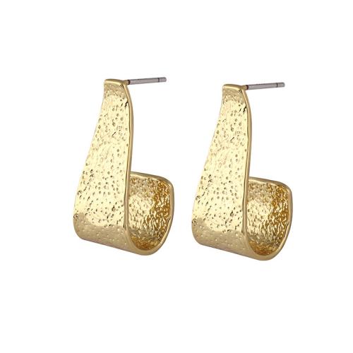 Brass Stud Earring plated for woman 30mm Sold By Pair