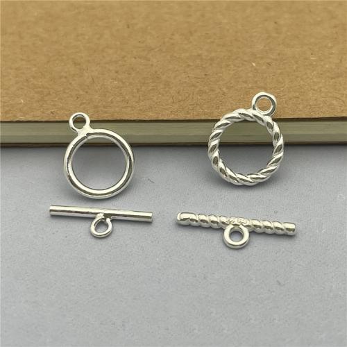 Sterling Silver Toggle καρφίτσα, 925 ασημένιο ασήμι, DIY & διαφορετικά στυλ για την επιλογή, Sold Με PC