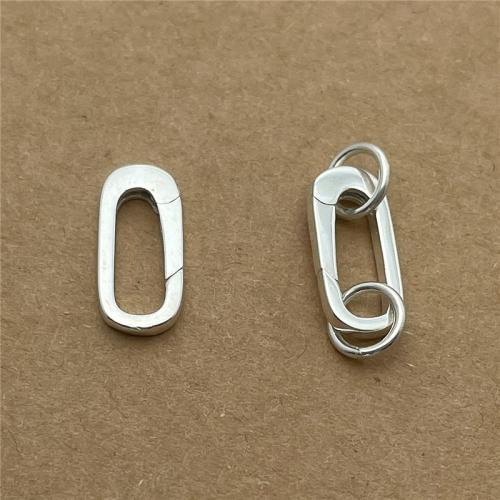 925 пробы Весенний пряжка, DIY & разные стили для выбора, 12.50x6.80mm, продается PC