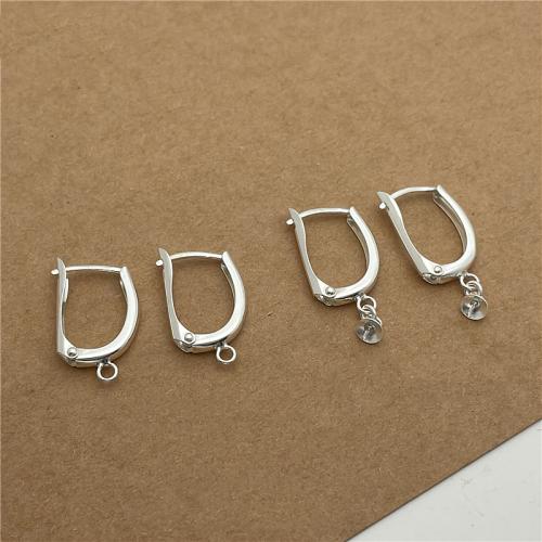 925 حلق فضة قطرة, فضة 925, ديي & أنماط مختلفة للاختيار, 17.50x12mm, تباع بواسطة زوج