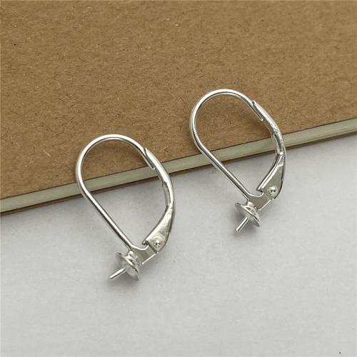 925 Sterling Silver Earring Drop, 925 sterling zilver, DIY & verschillende grootte voor keus, Verkocht door pair