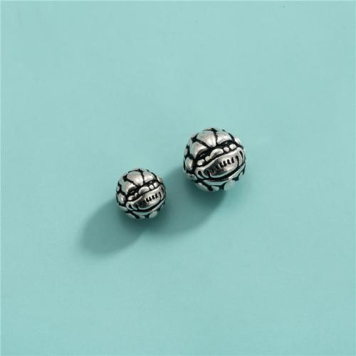 Spacer Beads Jewelry 925 Sterling Silver Round vintage & DIY Sold By PC