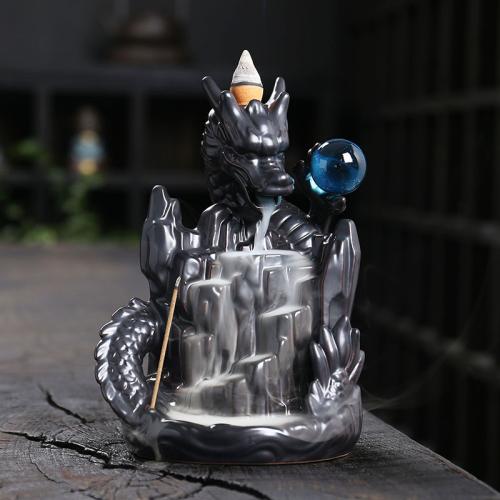 Backflow Incense Burner Porcelain half handmade for home and office & durable & multifunctional Sold By PC