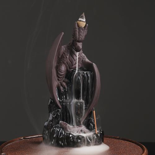 Backflow Incense Burner Porcelain half handmade for home and office & durable & multifunctional Sold By PC