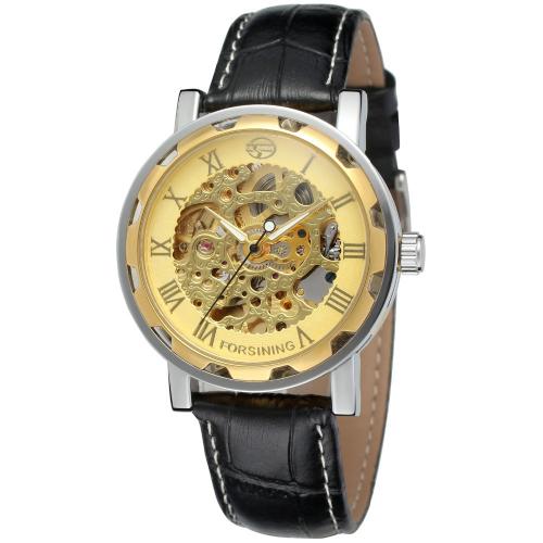 Reloj de Pulsera para Hombre, Vidrio, con Cuero de PU, Resistente al agua de la vida & Joyería & movimiento chino, más colores para la opción, longitud aproximado 24 cm, Vendido por UD