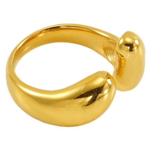 Stainless Steel Finger Ring 304 Stainless Steel 18K gold plated fashion jewelry & for woman Sold By PC