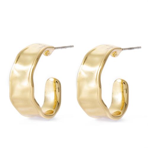 Brass Stud Earring plated for woman 20mm Sold By Pair