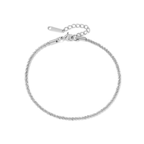 Roestvrijstalen Anklet, 304 roestvrij staal, mode sieraden & voor vrouw, meer kleuren voor de keuze, Verkocht door PC