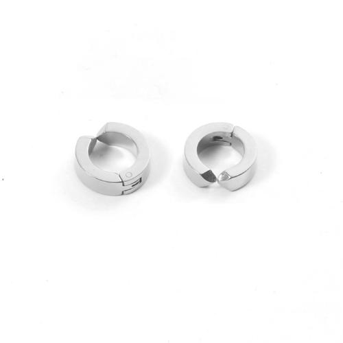 304 Stainless Steel Earring Clip plated fashion jewelry & for woman Sold By Pair