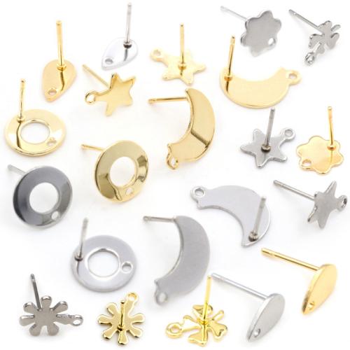 Stainless Steel Earring Stud Component 304 Stainless Steel DIY Sold By Bag