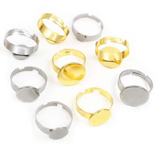 304 roestvrij staal Bezel Ring Base, DIY & verschillende grootte voor keus, meer kleuren voor de keuze, 10pC's/Bag, Verkocht door Bag