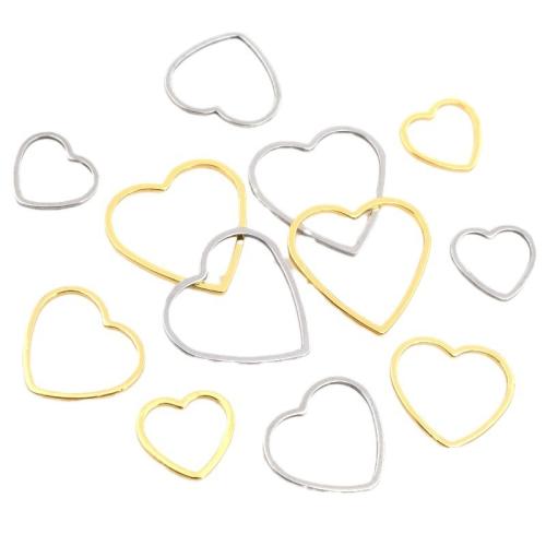 Stainless Steel Heart Pendants 304 Stainless Steel DIY Sold By Bag