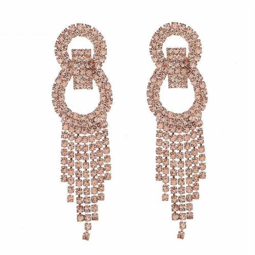 Goujon Laiton, bijoux de mode & pour femme & avec strass, 70x20mm, Vendu par paire