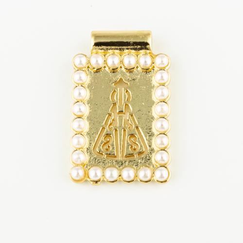 Brass Jewelry Pendants with Plastic Pearl fashion jewelry & Unisex golden Approx 2mm Sold By PC