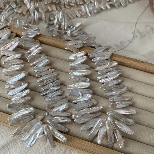 Cultured Biwa Freshwater Pearl Beads DIY white Sold Per Approx 38 cm Strand