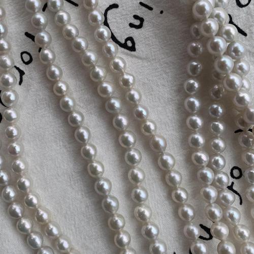 Natural Freshwater Pearl Loose Beads Slightly Round DIY mm Sold Per Approx 38 cm Strand