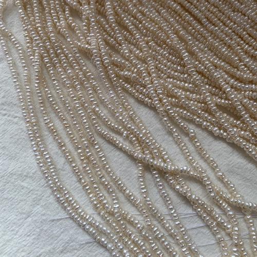 Keishi Kulturan Slatkovodni Pearl perle, možete DIY, bijel, about:2.5-3mm, Prodano Per Približno 35 cm Strand