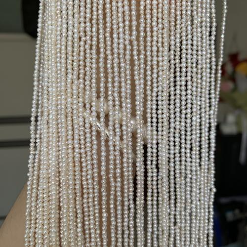 Cultured Potato Freshwater Pearl Beads DIY white .8-2mm Sold Per Approx 38 cm Strand