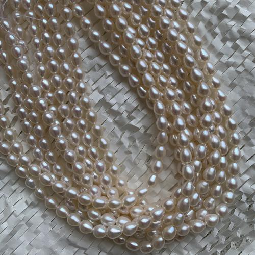 Natural Freshwater Pearl Loose Beads Teardrop DIY .5mm Sold Per Approx 40 cm Strand