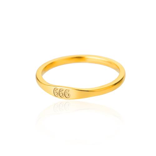 Stainless Steel Finger Ring 304 Stainless Steel plated  & for woman gold Sold By PC