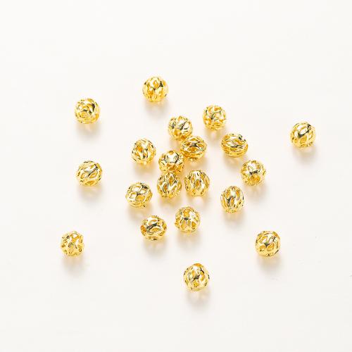 Brass Jewelry Beads plated DIY Sold By Bag