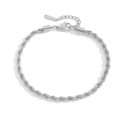 Roestvrijstalen Anklet, 304 roestvrij staal, mode sieraden & voor vrouw, meer kleuren voor de keuze, Verkocht door PC